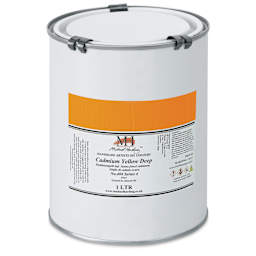 Michael Harding Artists Oil Color - Cadmium Yellow Deep, 1 Liter