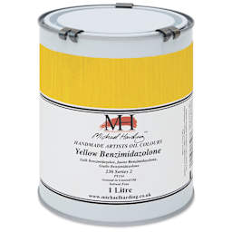 Michael Harding Artists Oil Color - Yellow Benzimidazolone, 1 Liter