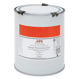 Michael Harding Artists Oil Color - Orange Benzimidazolone, 1 Liter