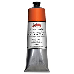Michael Harding Artists Oil Color - Permanent Orange, 225 ml tube