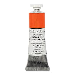 Michael Harding Artists Oil Color - Permanent Orange, 40 ml tube