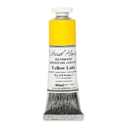 Michael Harding Artists Oil Color - Yellow Lake, 40 ml tube
