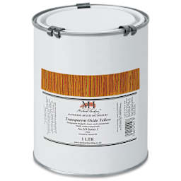 Michael Harding Artists Oil Color - Transparent Oxide Yellow, 1 Liter
