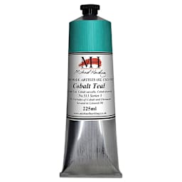 Michael Harding Artist Oil Paint - Cobalt Teal, 225 ml tube