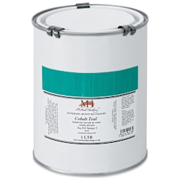 Michael Harding Artists Oil Color - Cobalt Teal, 1 Liter