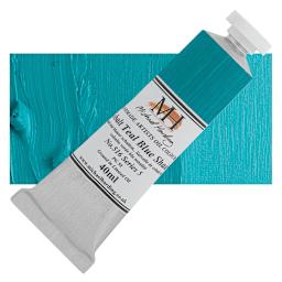 Michael Harding Artists Oil Paint - Cobalt Teal Blue Shade, 40 ml, Tube and swatch