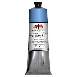 Michael Harding Artists Oil Color - Kings Blue Light, 225 ml tube