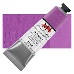 Michael Harding Artists Oil Color - Wisteria, 225 ml tube and swatch