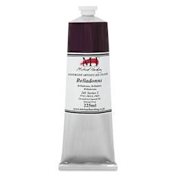 Michael Harding Artists Oil Color - Belladonna, front of 225 ml tube