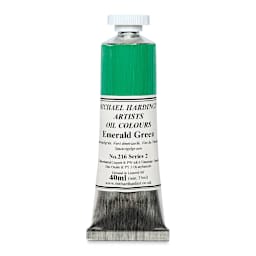 Michael Harding Artists Oil Color - Emerald Green, 40 ml tube