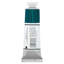 Michael Harding Artists Oil Color - Aqua Green, back of 40 ml tube