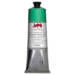 Michael Harding Artists Oil Color - Permanent Green Light, 225 ml tube