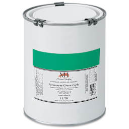 Michael Harding Artists Oil Color - Permanent Green Light, 1 Liter