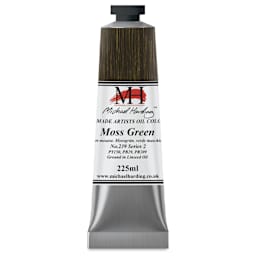 Michael Harding Artists Oil Color - Moss Green, 225 ml tube
