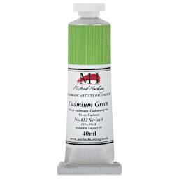 Michael Harding Artists Oil Color - Cadmium Green, 40 ml tube