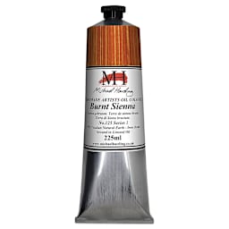 Michael Harding Artists Oil Color - Burnt Sienna, 225 ml tube