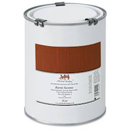 Michael Harding Artists Oil Color - Burnt Sienna, 1 Liter