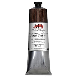 Michael Harding Artists Oil Color - Burnt Umber, 225 ml tube