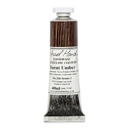 Michael Harding Artists Oil Color - Burnt Umber, 40 ml tube