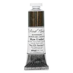 Michael Harding Artists Oil Color - Raw Umber, 40 ml tube