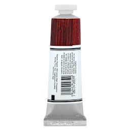 Michael Harding Artists Oil Color - Permanent Brown, back of 40 ml tube