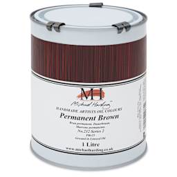 Michael Harding Artists Oil Color - Permanent Brown, 1 Liter
