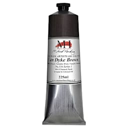 Michael Harding Artist Oil Paint - Van Dyke Brown, 225 ml tube