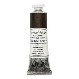 Michael Harding Artist Oil Paint - Van Dyke Brown, 40 ml tube