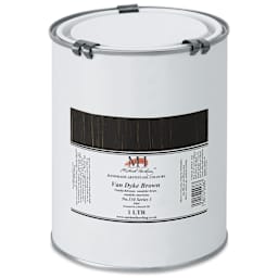 Michael Harding Artists Oil Color - Van Dyke Brown, 1 Liter