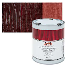 Michael Harding Artists Oil Color - Madder Brown, 1 Liter