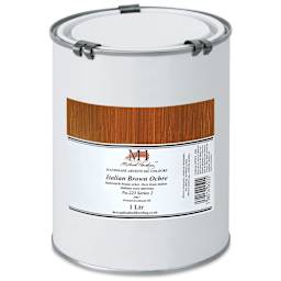 Michael Harding Artists Oil Color - Italian Brown Ochre, 1 Liter