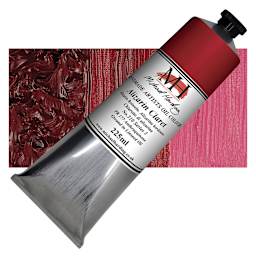 Michael Harding Artists Oil Paint - Alizarin Claret, 225 ml tube and swatch