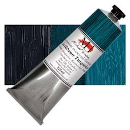 Michael Harding Artists Oil Paint - Caribbean Turquoise, 225 ml tube and swatch