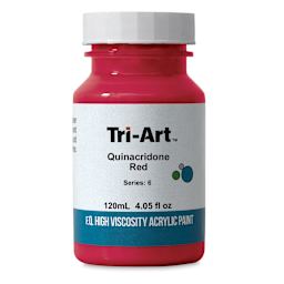 Tri-Art High Viscosity Artist Acrylic - Quinacridone Red, 120 ml jar