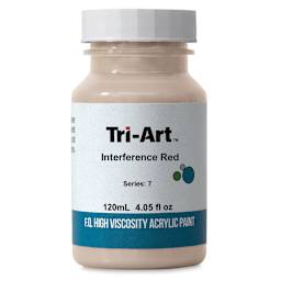 Tri-Art High Viscosity Artist Acrylic - Interference Red, 120 ml jar