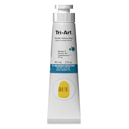 Tri-Art High Viscosity Artist Acrylic - Arylide Yellow Deep, 60 ml tube