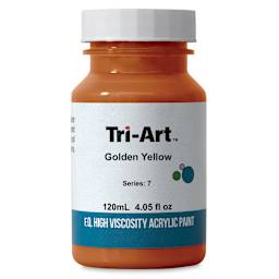Tri-Art High Viscosity Artist Acrylic - Golden Yellow, 120 ml jar