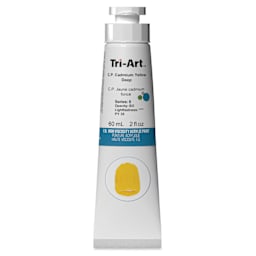 Tri-Art High Viscosity Artist Acrylic - C.P. Cadmium Yellow Deep, 60 ml tube