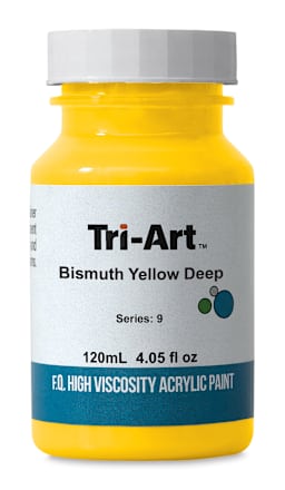 Tri-Art High Viscosity Artist Acrylic - Bismuth Yellow Deep, 120 ml jar