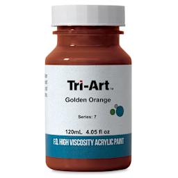 Tri-Art High Viscosity Artist Acrylic - Golden Orange, 120 ml jar