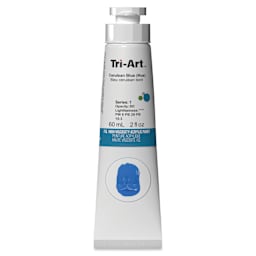 Tri-Art High Viscosity Artist Acrylic - Cerulean Blue Hue, 60 ml tube