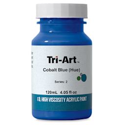 Tri-Art High Viscosity Artist Acrylic - Cobalt Blue Hue, 120 ml jar