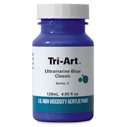 Tri-Art High Viscosity Artist Acrylic - Ultramarine Blue, 120 ml jar