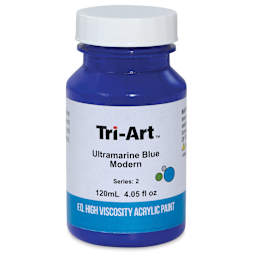 Tri-Art High Viscosity Artist Acrylic - Ultramarine Blue Modern, 120 ml jar