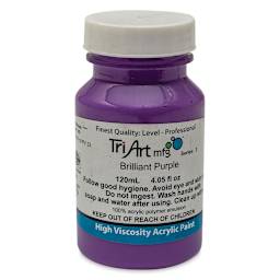 Tri-Art High Viscosity Artist Acrylic - Brilliant Purple, 120 ml jar