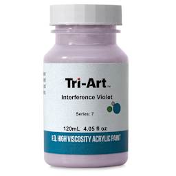 Tri-Art High Viscosity Artist Acrylic - Interference Violet, 120 ml jar