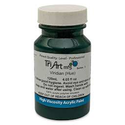 Tri-Art High Viscosity Artist Acrylic - Viridian Hue, 120 ml jar