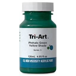 Tri-Art High Viscosity Artist Acrylic - Phthalo Green Yellow Shade, 120 ml jar