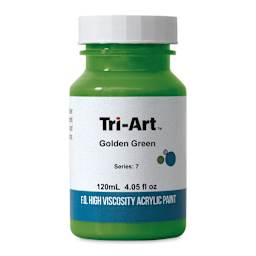 Tri-Art High Viscosity Artist Acrylic - Golden Green, 120 ml