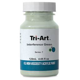 Tri-Art High Viscosity Artist Acrylic - Interference Green, 120 ml